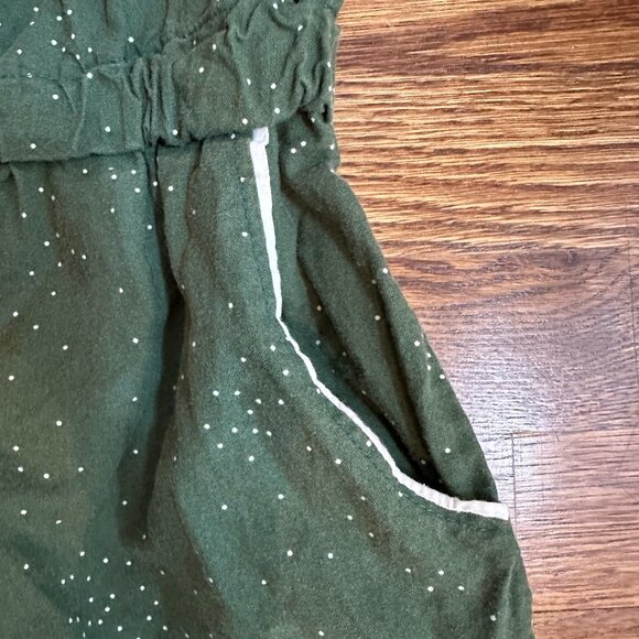 Size 3/4 Mavis and Olive Green Polka Dot Jumpsuit - Picture 3 of 5